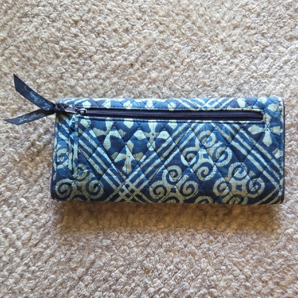 Blue Patterned Women's Clutch - Picture 2 of 4